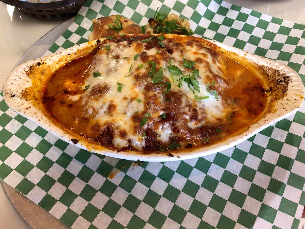 I Heart Costa Mesa: Housemade Lasagna and Italian Food at Ciao! Deli and Pizzeria in Costa Mesa, Orange County, California. (photo: Samantha Chagollan)