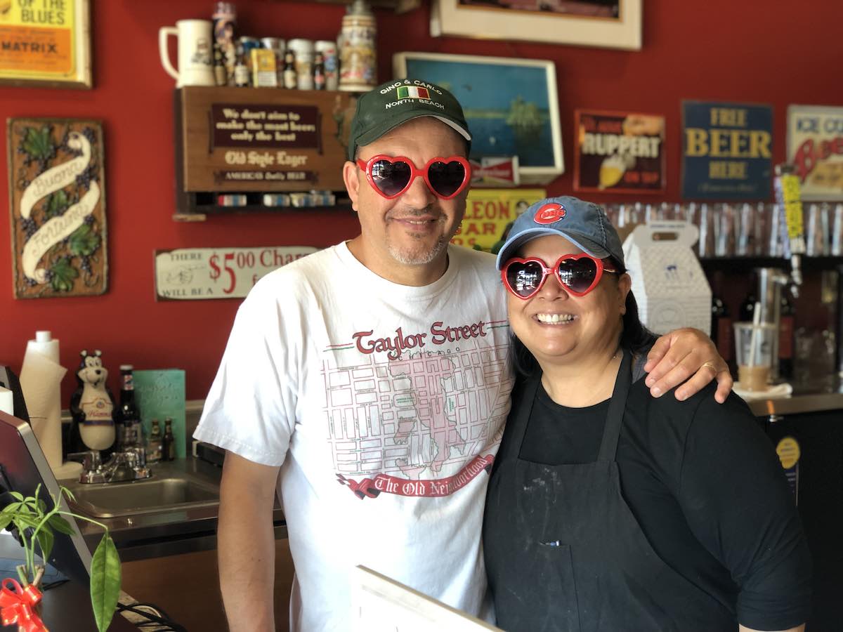 I Heart Costa Mesa: Ray and Carmina Casso, owners of Ciao! Deli and Pizzeria in Costa Mesa, Orange County, California. (photo: Samantha Chagollan)