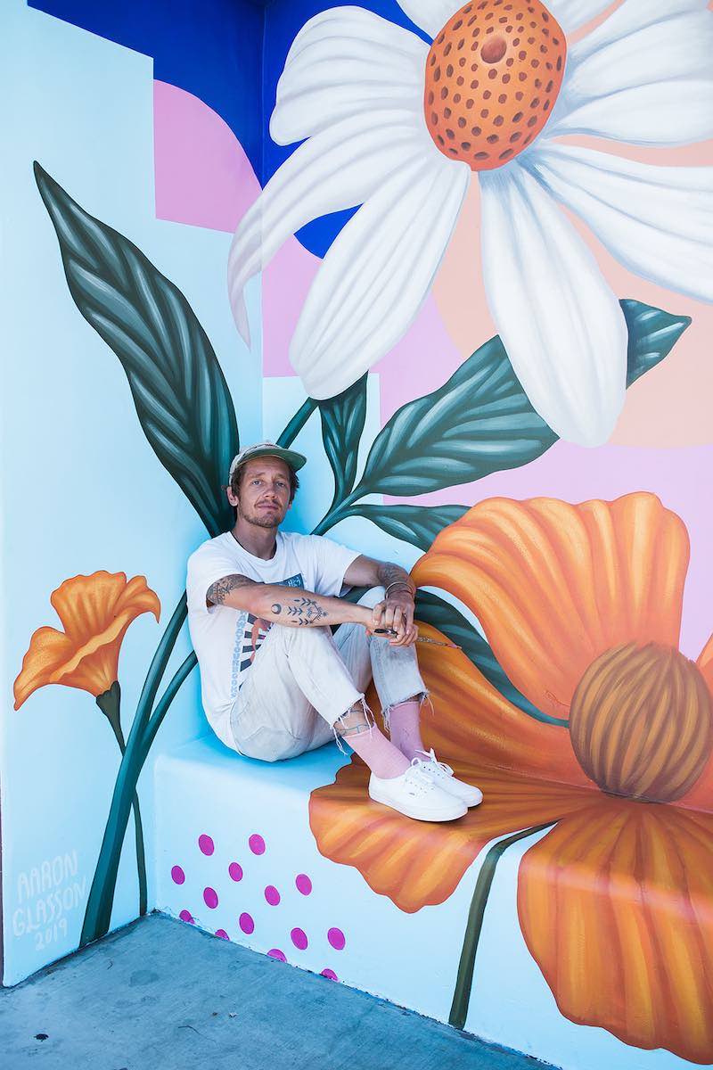 I Heart Costa Mesa: Mural by artist Aaron Glasson at Triangle Square in Costa Mesa, Orange County, California. (photo: Brandy Young) I Heart Costa Mesa: Mural by artist Aaron Glasson at Triangle Square in Costa Mesa, Orange County, California. (photo: Brandy Young)