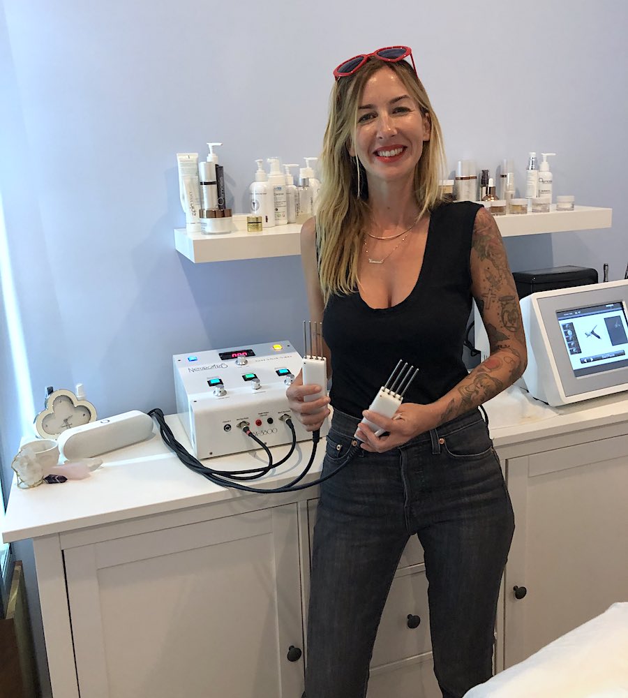 I Heart Costa Mesa: Vanessa Grosso, owner of Skin Transformation by V, in Westside Costa Mesa, Orange County, California. (photo: Samantha Chagollan)