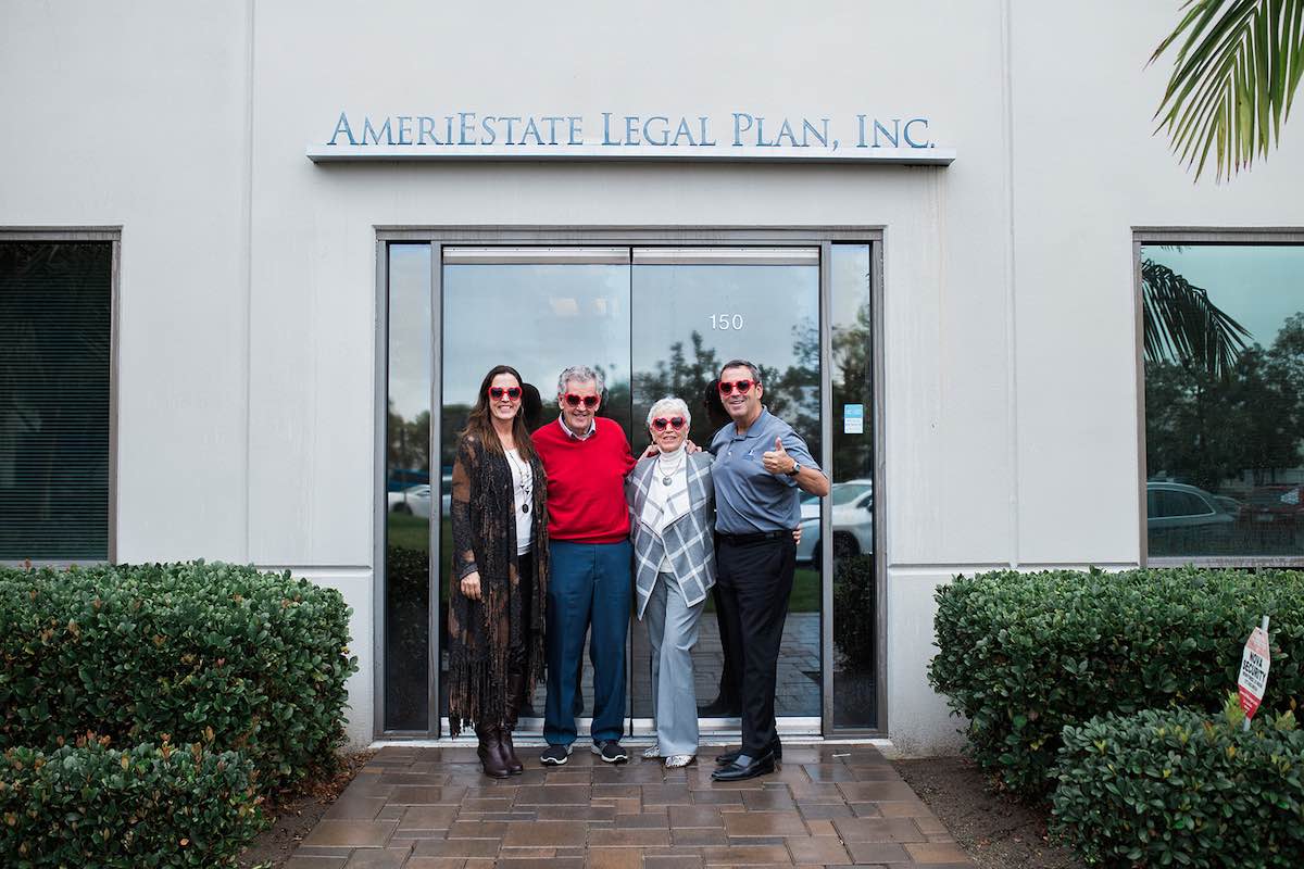 I Heart Costa Mesa: Co-founders and business owners, Michelle Reese-Johnson, Art Reese, Ellie Reese and Greg Reese, at AmeriEstate Legal Plan in Costa Mesa, Orange County, California. (photo: Brandy Young)