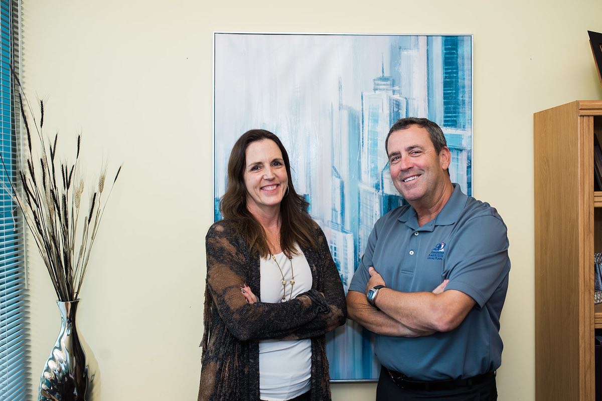 I Heart Costa Mesa: Siblings and business owners, Michelle Reese-Johnson and Greg Reese, at AmeriEstate Legal Plan in Costa Mesa, Orange County, California. (photo: Brandy Young)