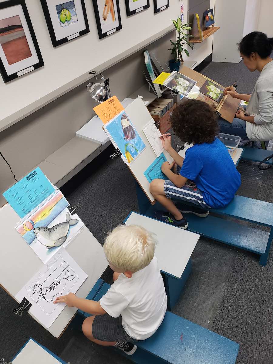 I Heart Costa Mesa: Students take an art class at ArtSteps Costa Mesa, in Orange County, California. (photo courtesy of ArtSteps)