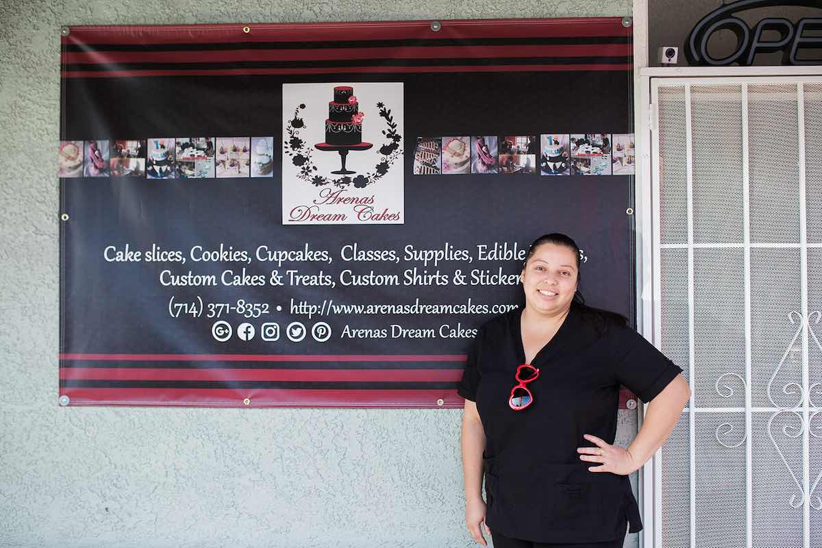 I Heart Costa Mesa: Baker and business owner, Joana Arenas, at Arenas Dream Cakes in Westside Costa Mesa, Orange County, California. (photo: Brandy Young)