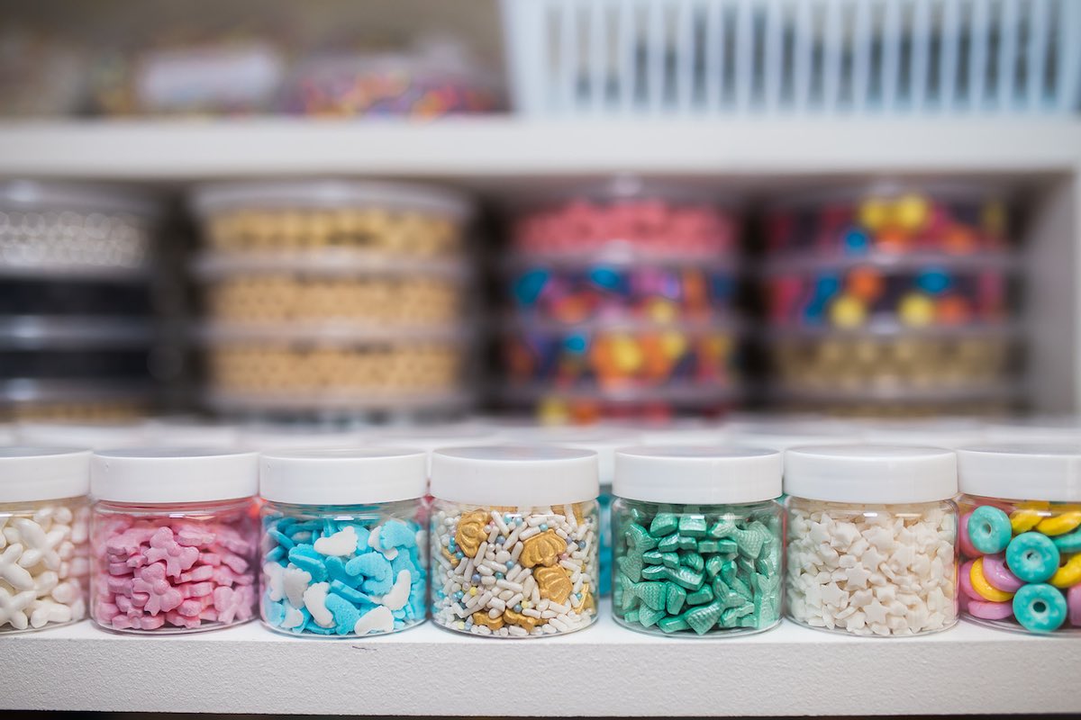 I Heart Costa Mesa: Sprinkles, cookie cutters and cake decorations for sale at Joana Arenas Dream Cakes in Westside Costa Mesa, Orange County, California. (photo: Brandy Young)